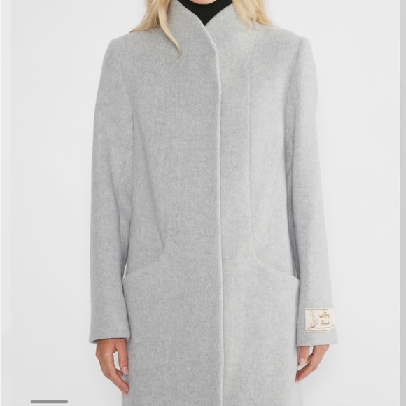 Wilfred cocoon wool coat (size xs) in heather grey - Picture 7 of 10
